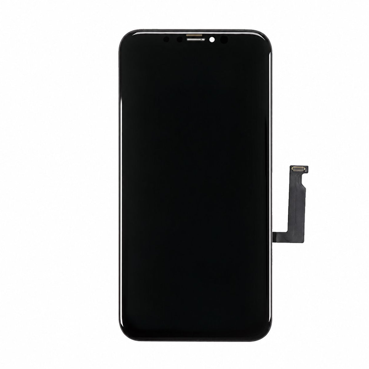 iPhone XR LCD screen assembly on white