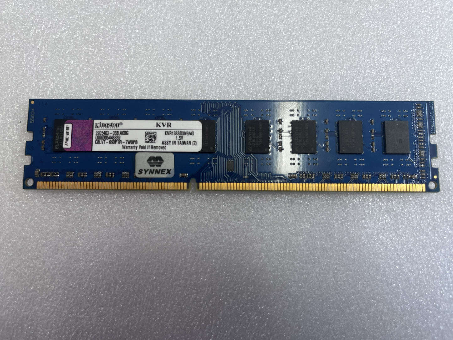 Kingston 4GB DDR3 desktop RAM