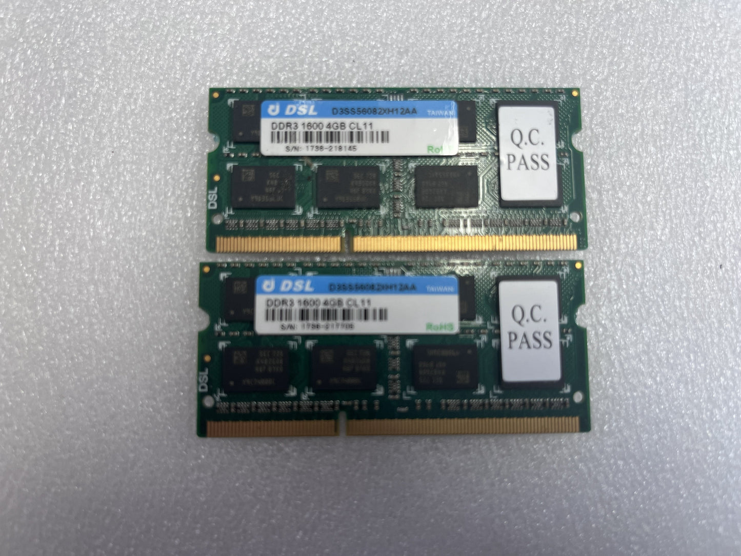 DSL 8GB (2x4) DDR3 SODIMM RAM 1600