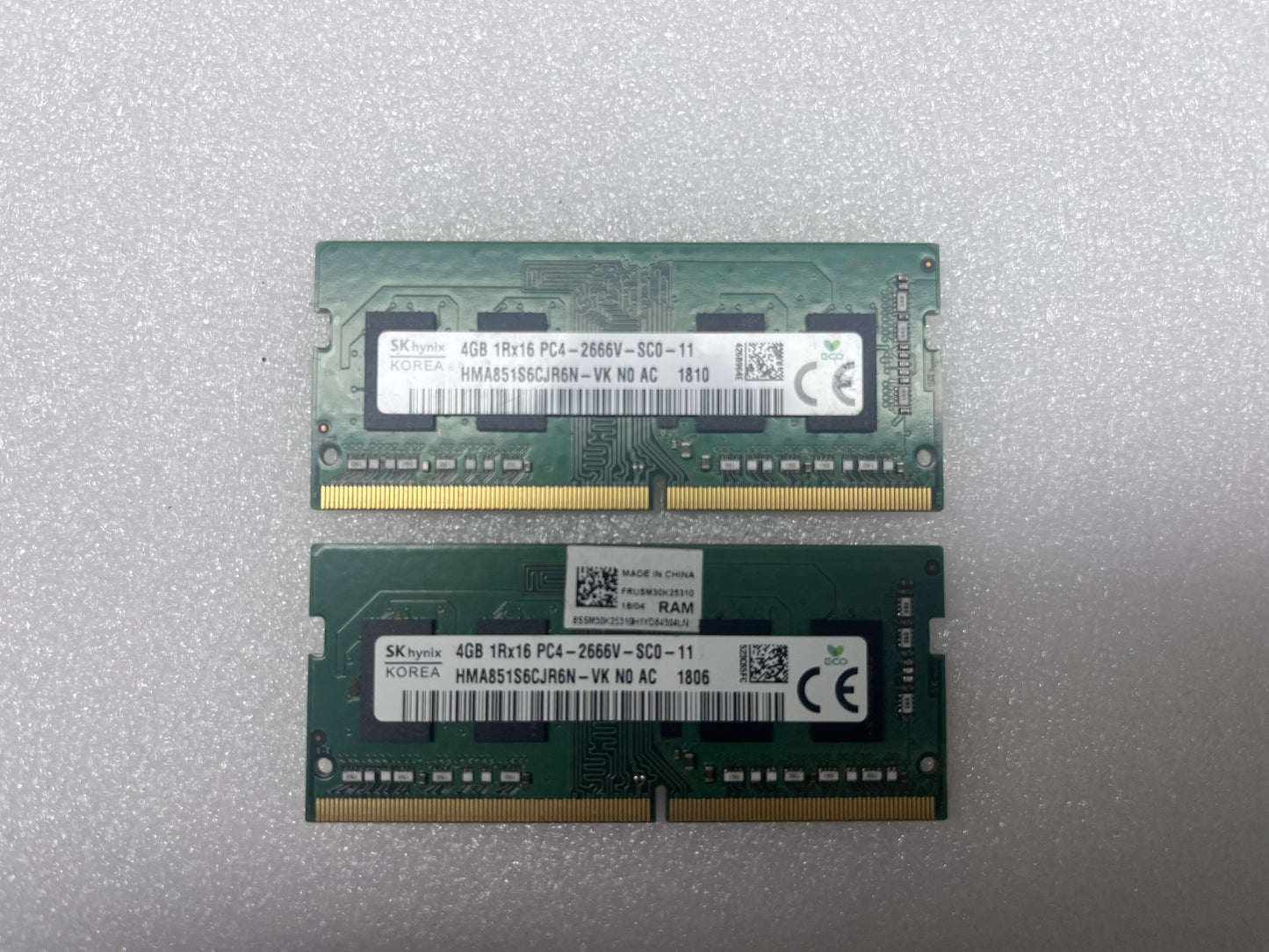 SK Hynix 8GB (2x4) DDR4 SODIMM RAM 1Rx16