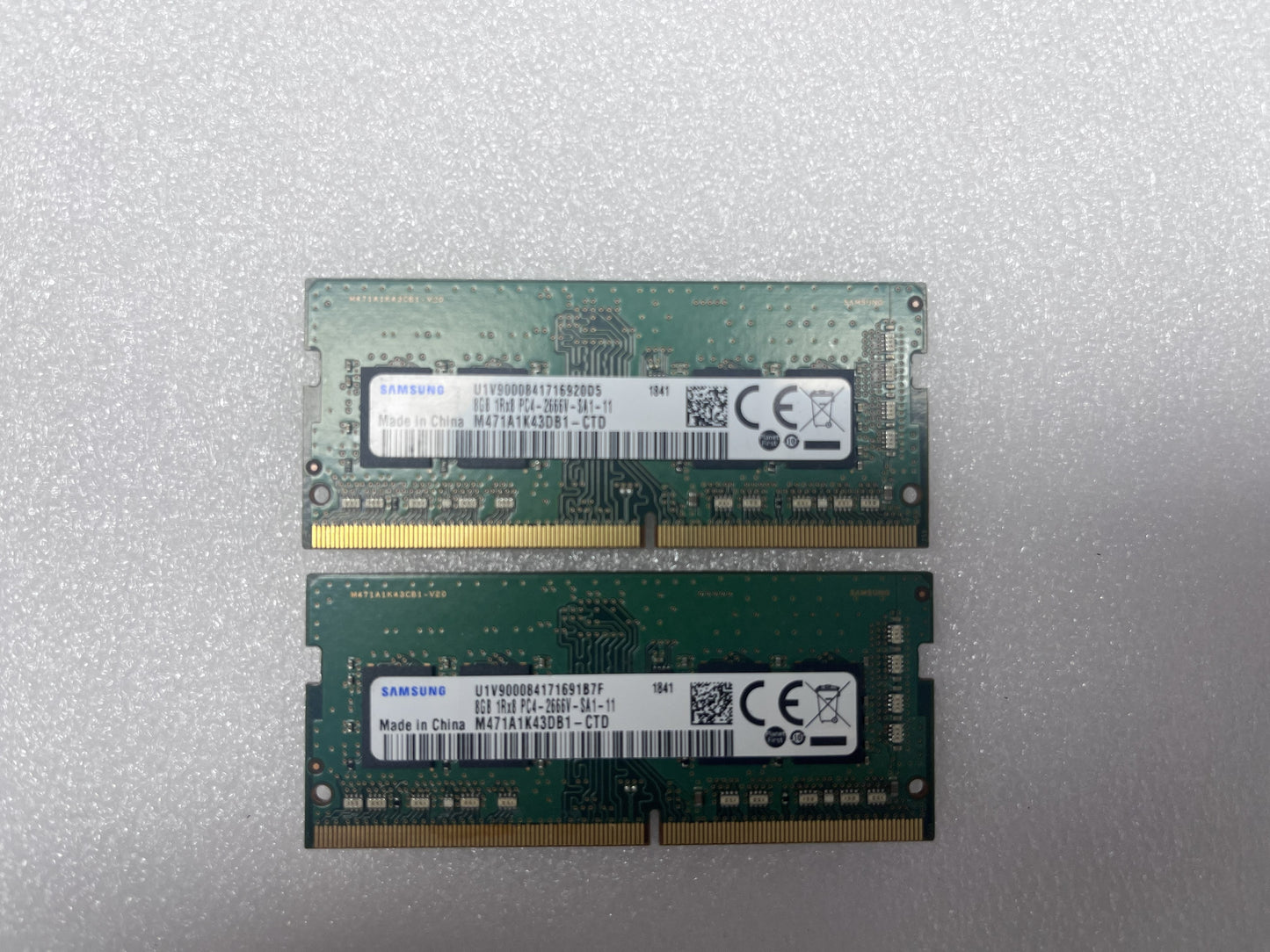 Samsung 16GB (2x8) DDR4 SODIMM RAM 1Rx8