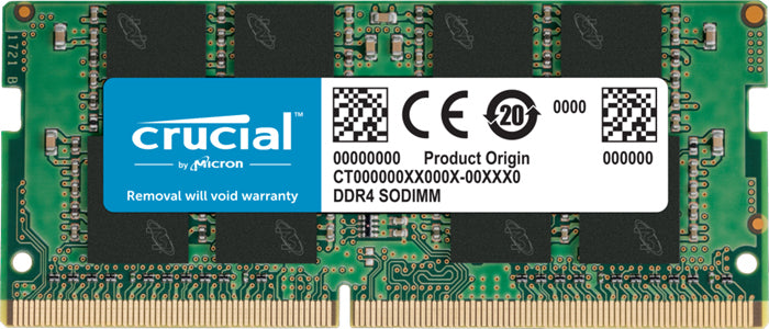 Crucial 16GB (1x16GB) DDR4 SODIMM 3200MHz CL22 1.2V Laptop Memory RAM