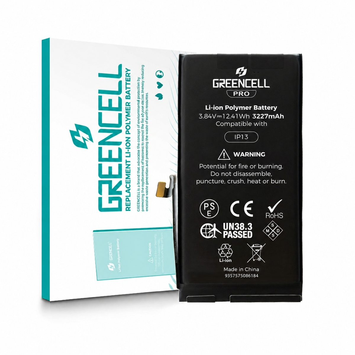 iPhone 13 Greencell PRO Replacement Battery — 3227mAh