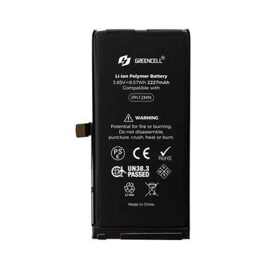 Greencell (2227mAh) iPhone 12 mini Replacement Battery with Adhesive Strips (Original chip best quality in the market ) - Image 2