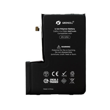Greencell (3687mAh) iPhone 12 Pro Max Replacement Battery with Adhesive Strips (Original chip best quality in the market ) - Image 2