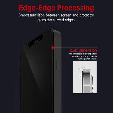 Kinglas Privacy Tempered Glass Screen Protector For iPhone 12 / 12 Pro - Image 3