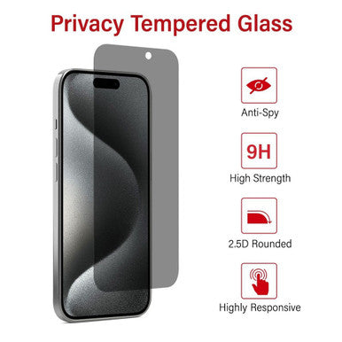 Kinglas Privacy Tempered Glass Screen Protector For iPhone 15 Plus / 15 Pro Max - Image 3