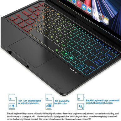 Bluetooth Keyboard Protective Cover With Touchpad For iPad 2020 10.2/10.5 - Image 3