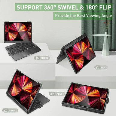Bluetooth Keyboard Protective Cover With Touchpad For iPad 2020 10.2/10.5 - Image 5
