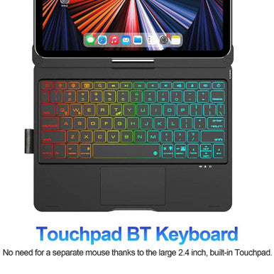 Bluetooth Keyboard Protective Cover With Touchpad For iPad 2020 10.2/10.5 - Image 4