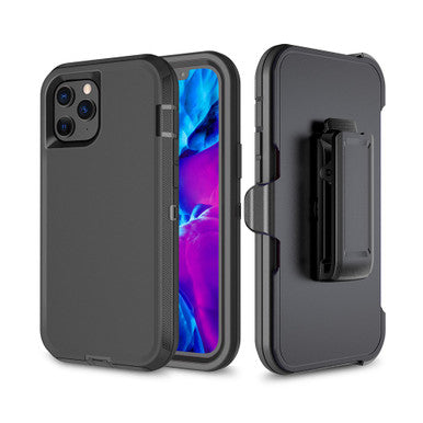 Shockproof Robot Armor Hard Plastic Case with Belt Clip for iPhone 12 Pro Max (6.7'')