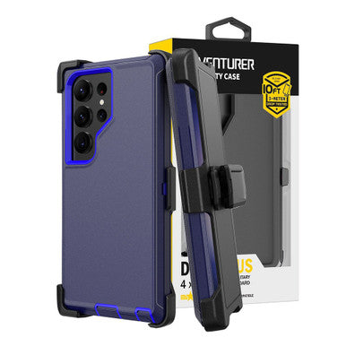 Shockproof Robot Armor Hard Plastic Case with Belt Clip for Samsung Galaxy S24 Ultra