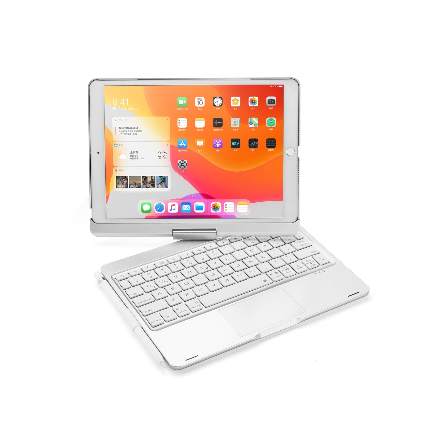 Bluetooth Keyboard Protective Cover With Touchpad For iPad 2020 10.2/10.5