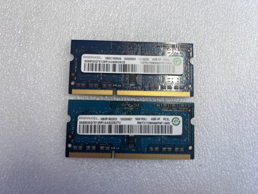RAMAXEL 8GB (2x4) DDR3 SODIMM RAM 1600