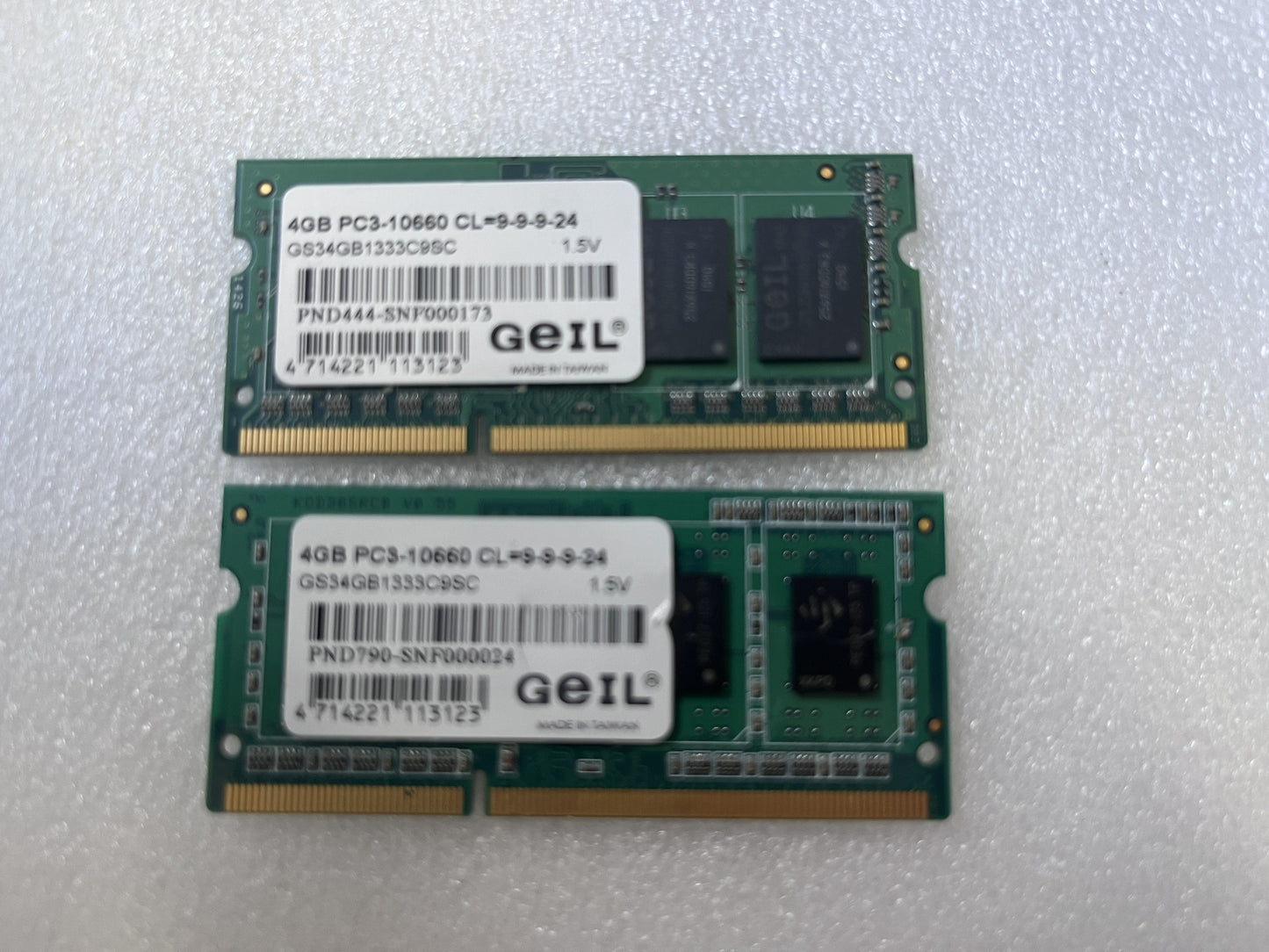 Geil 8GB (2x4) DDR3 SODIMM RAM 10660