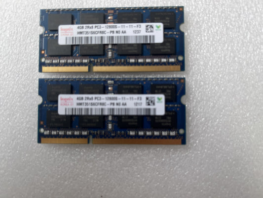 Hynix Korea 8GB (2x4) DDR3 SODIMM RAM 2Rx8 12800