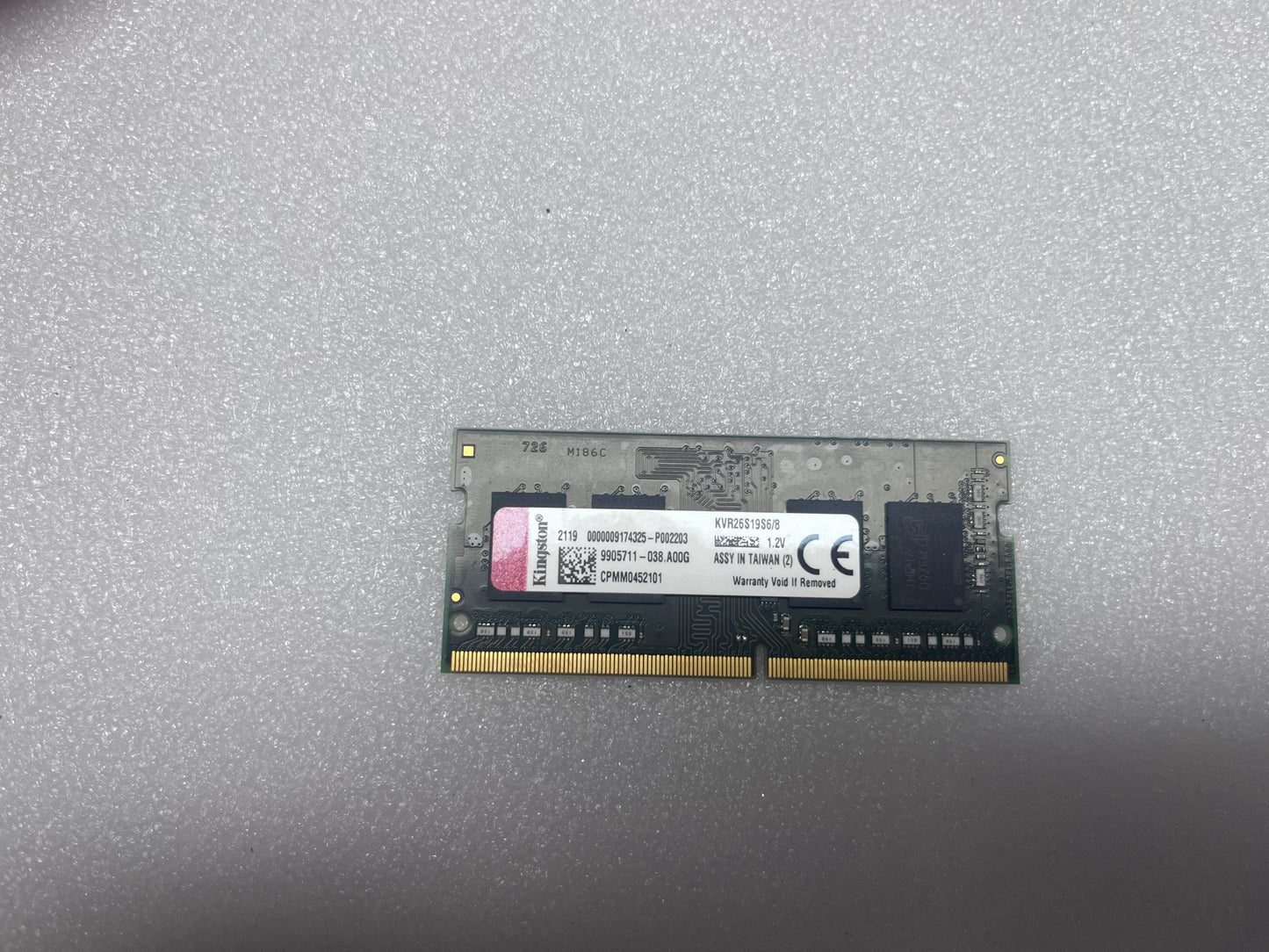Kingston 8GB DDR4 SODIMM RAM 1Rx16