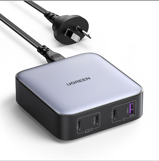 UGREEN CD328 Nexode 65W 4-Port PD GaN Fast Charger (3 x USB-C, 1 x USB-A)
