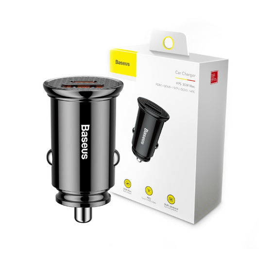 Baseus Circular Plastic A+C 30W PPS Car Charger