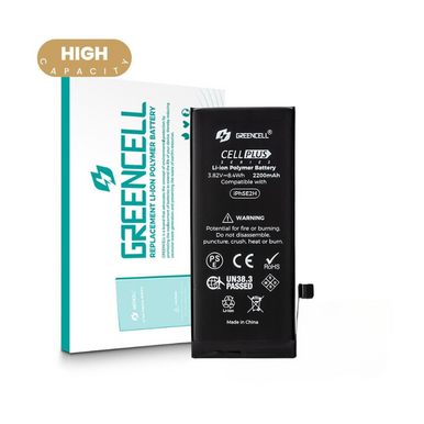 Greencell iPhone SE (2020) Replacement Battery with Adhesive Strips High Capacity 2200mAh (Original Chip Best Quality In The Market)