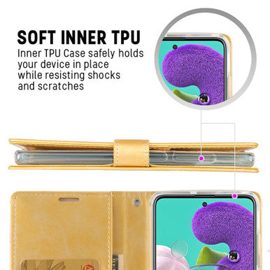 Mercury Blue Moon Diary Cover Case for Samsung Galaxy S22 Plus - Image 3