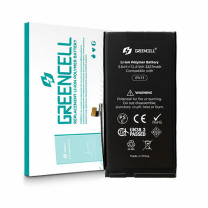 Greencell (3227mAh) iPhone 13 Replacement Battery with Adhesive Strips