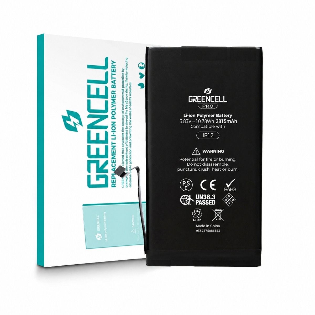 iPhone 12 / 12 Pro Greencell PRO Replacement Battery — 2815mAh