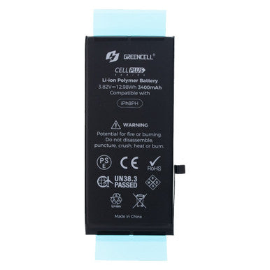 Greencell (High Capacity 3400mAh) iPhone 8 Plus Replacement Battery with Adhesive Strips - Image 2
