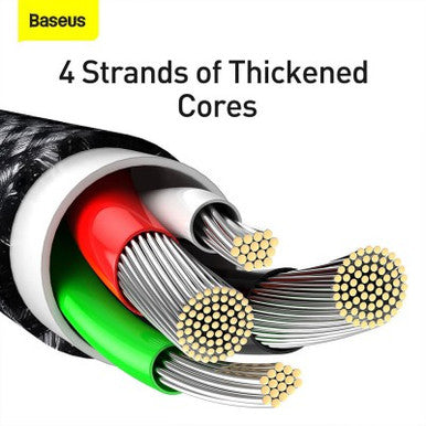 Baseus Tungsten Gold Fast Charging Data Cable USB to iP 2.4A 2m - Image 11