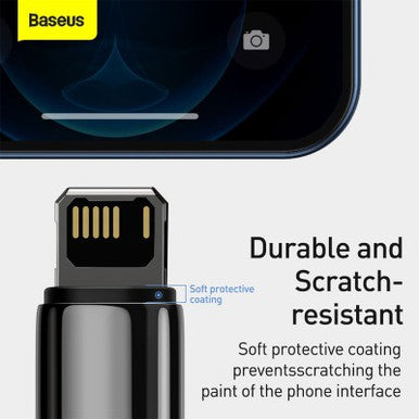 Baseus Tungsten Gold Fast Charging Data Cable USB to iP 2.4A 2m - Image 8