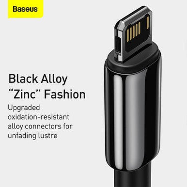 Baseus Tungsten Gold Fast Charging Data Cable USB to iP 2.4A 1m - Image 7