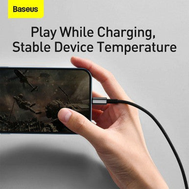 Baseus Tungsten Gold Fast Charging Data Cable USB to iP 2.4A 2m - Image 10