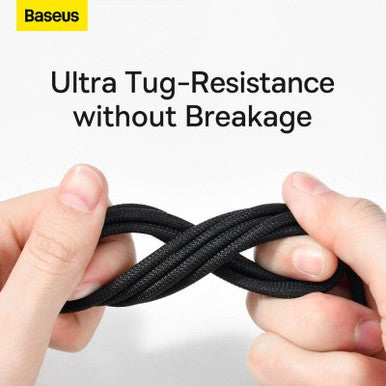 Baseus Tungsten Gold Fast Charging Data Cable USB to Type-C 100W 1m-Black - Image 10