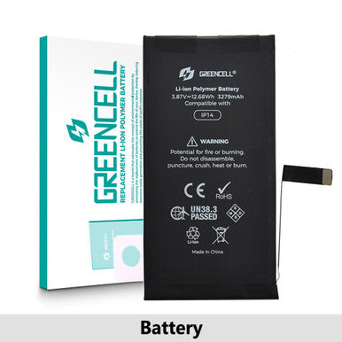 Greencell (3279mAh) iPhone 14 Replacement Battery with Adhesive Strips (Original chip best quality in the market )
