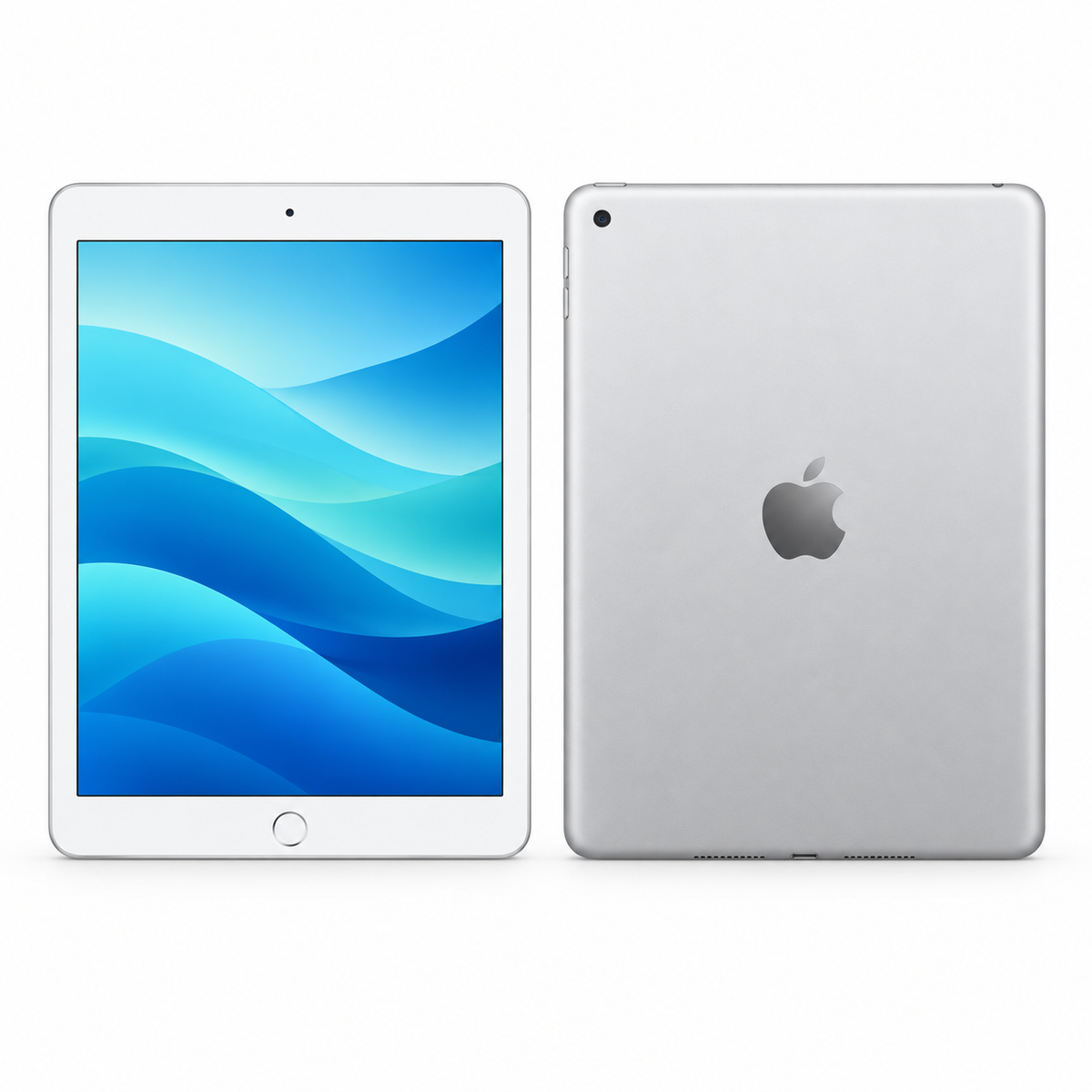 iPad 6 generation, front and back