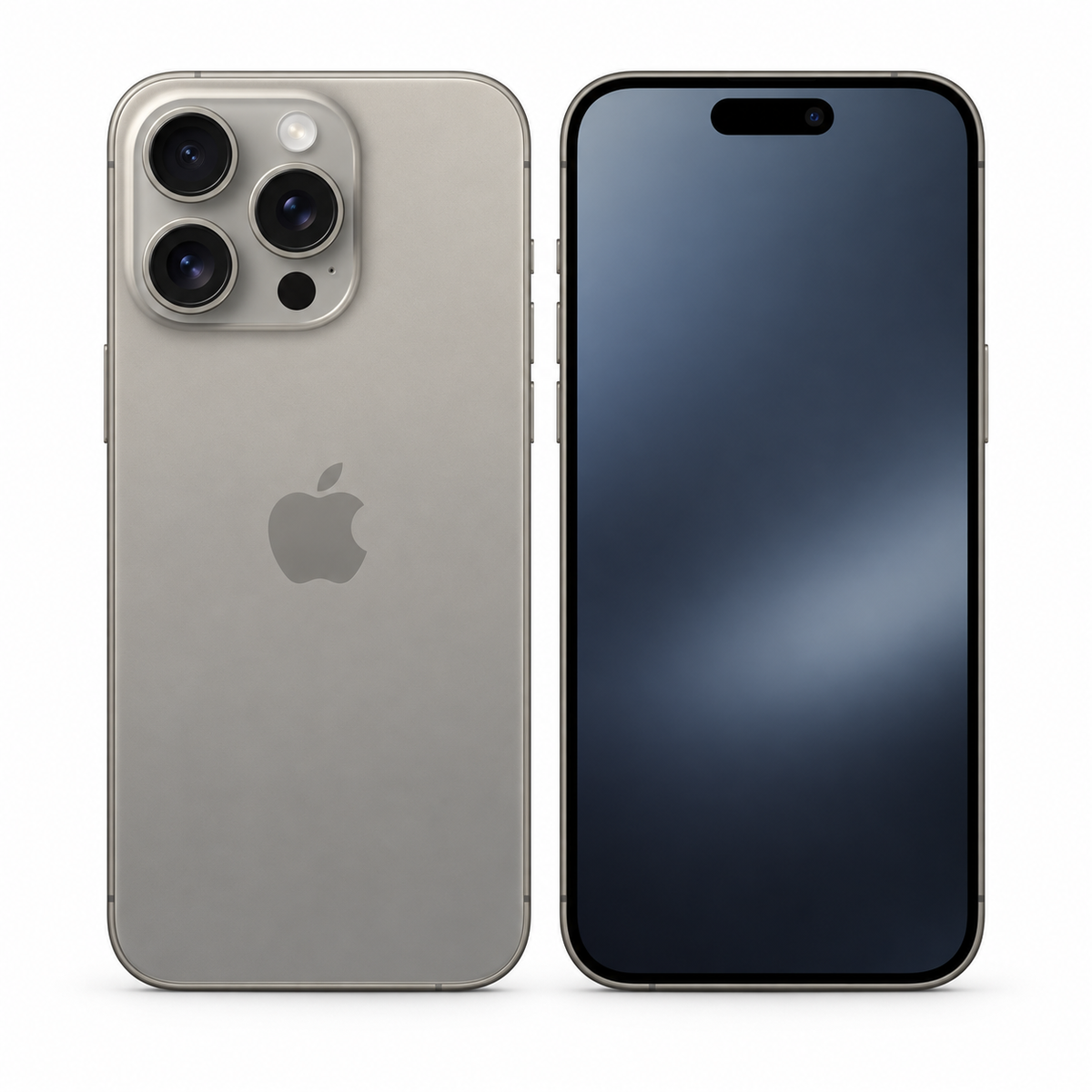 iPhone 15 Pro Max front and back