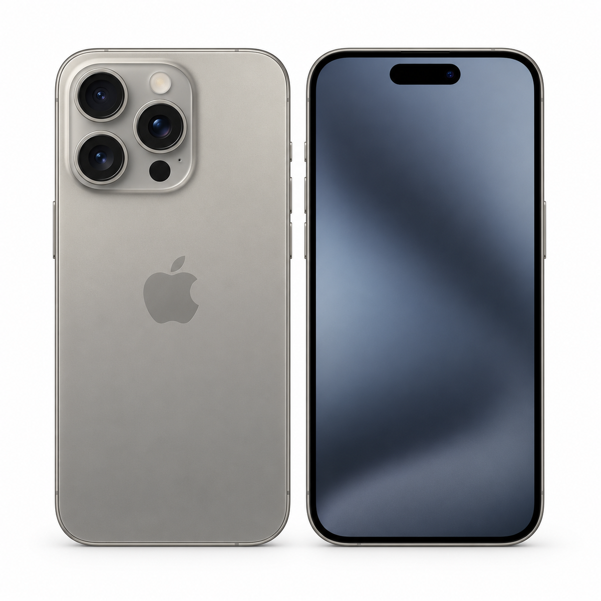 iPhone 15 Pro front and back