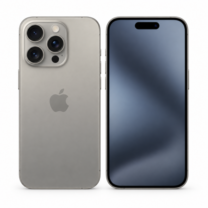 iPhone 15 Pro front and back