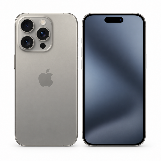 iPhone 15 Pro front and back