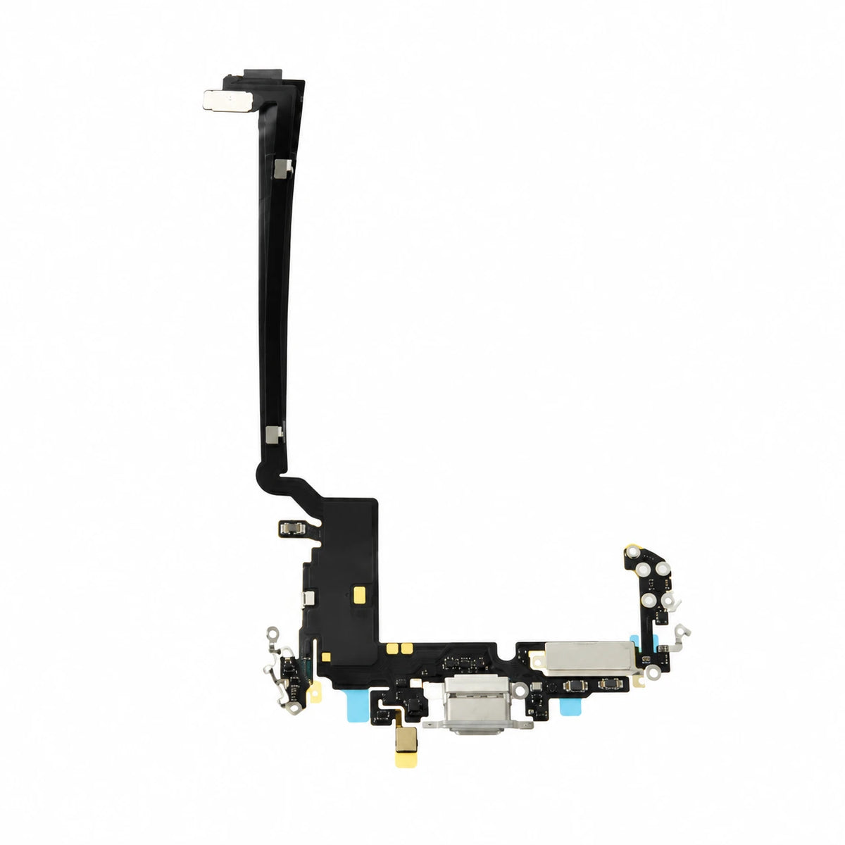 iPhone 17 Pro Max Silver charging port on white