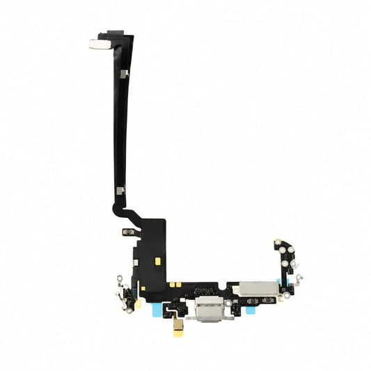 iPhone 17 Pro Max Silver charging port on white