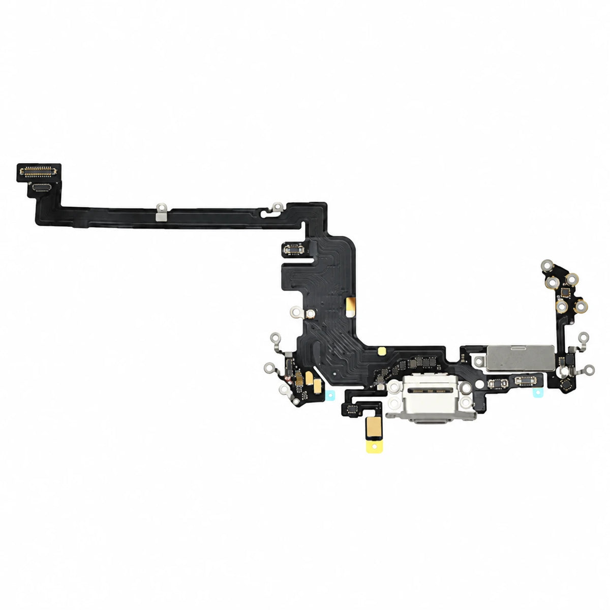 iPhone 17 Pro Silver charging port on white