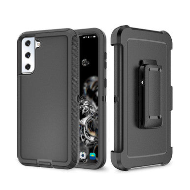Shockproof Robot Armor Hard Plastic Case with Belt Clip for Samsung Galaxy S21 FE 5G - Image 2