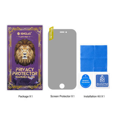 Kinglas Privacy Tempered Glass Screen Protector For iPhone 7 / 8 - Image 6