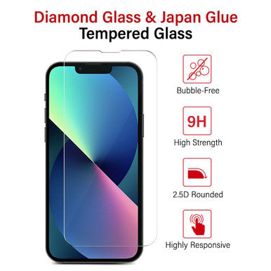 Kinglas Tempered Glass Screen Protector For iPhone 13 / 13 Pro / 14 (Diamond Glass & Japan Glue Upgrade) - Image 3